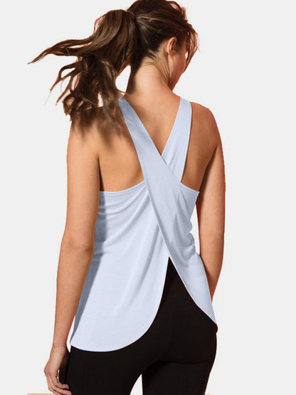 Crisscross Neck Active Tank