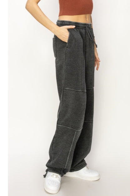 Stitched Drawstring Sweatpants