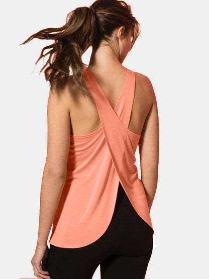 Crisscross Neck Active Tank