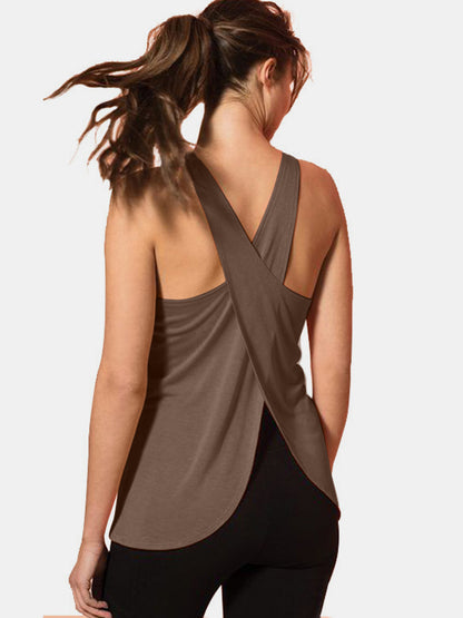 Crisscross Neck Active Tank