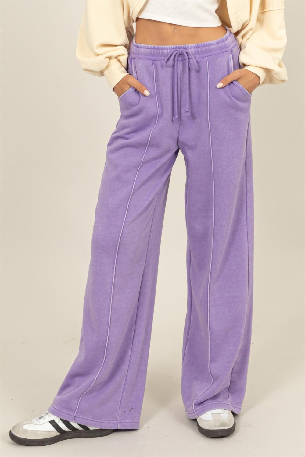 High Rise Wide Leg Pants