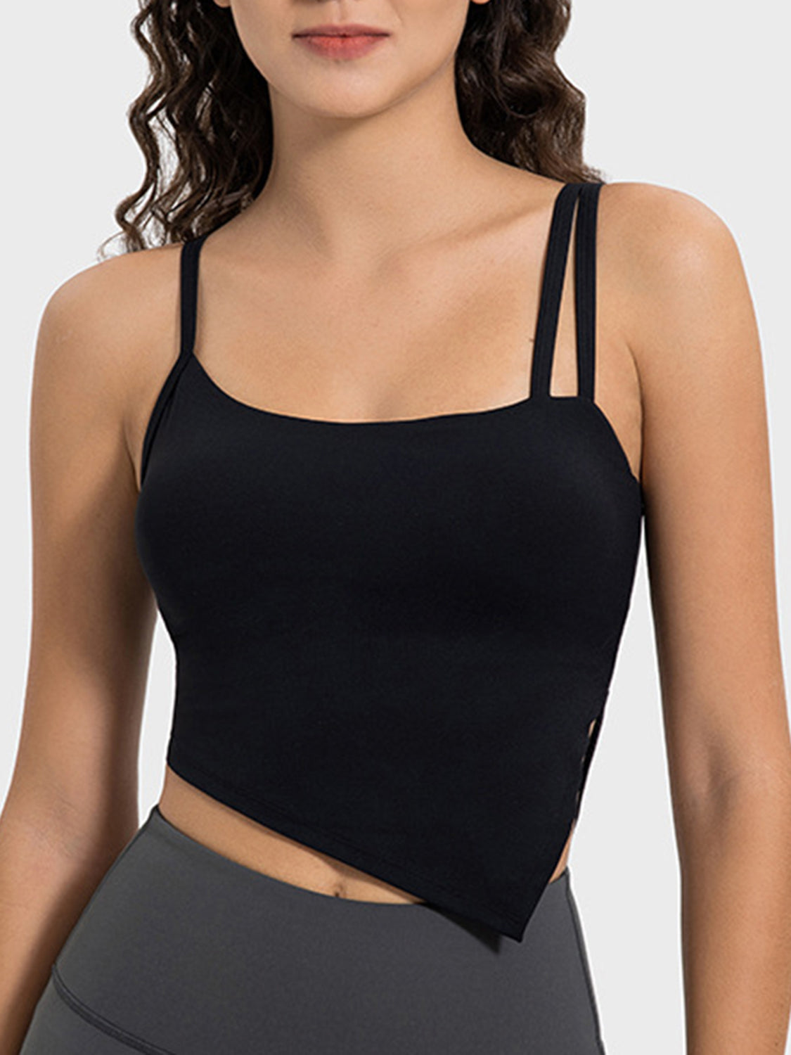 Slit Asymmetrical Active Cami