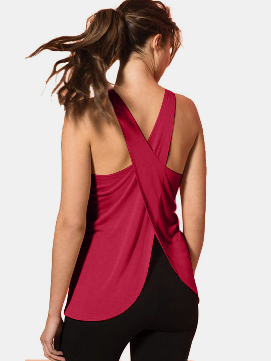 Crisscross Neck Active Tank