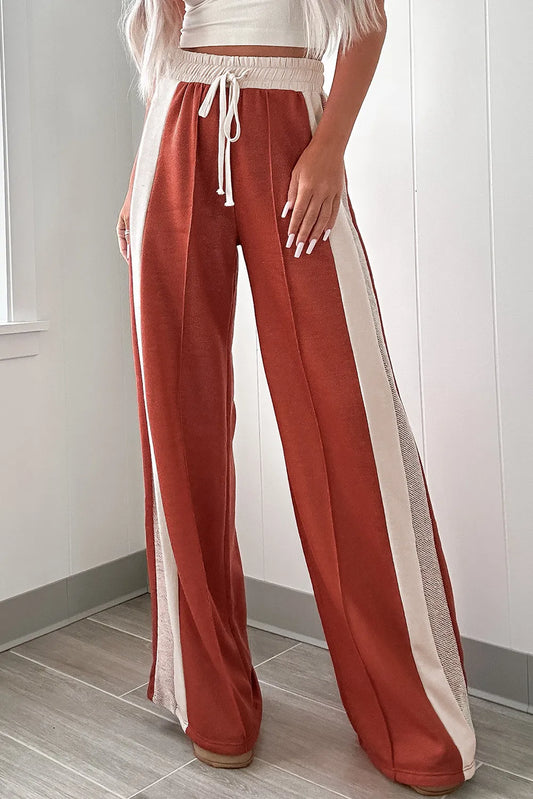 Drawstring Wide Leg Pants