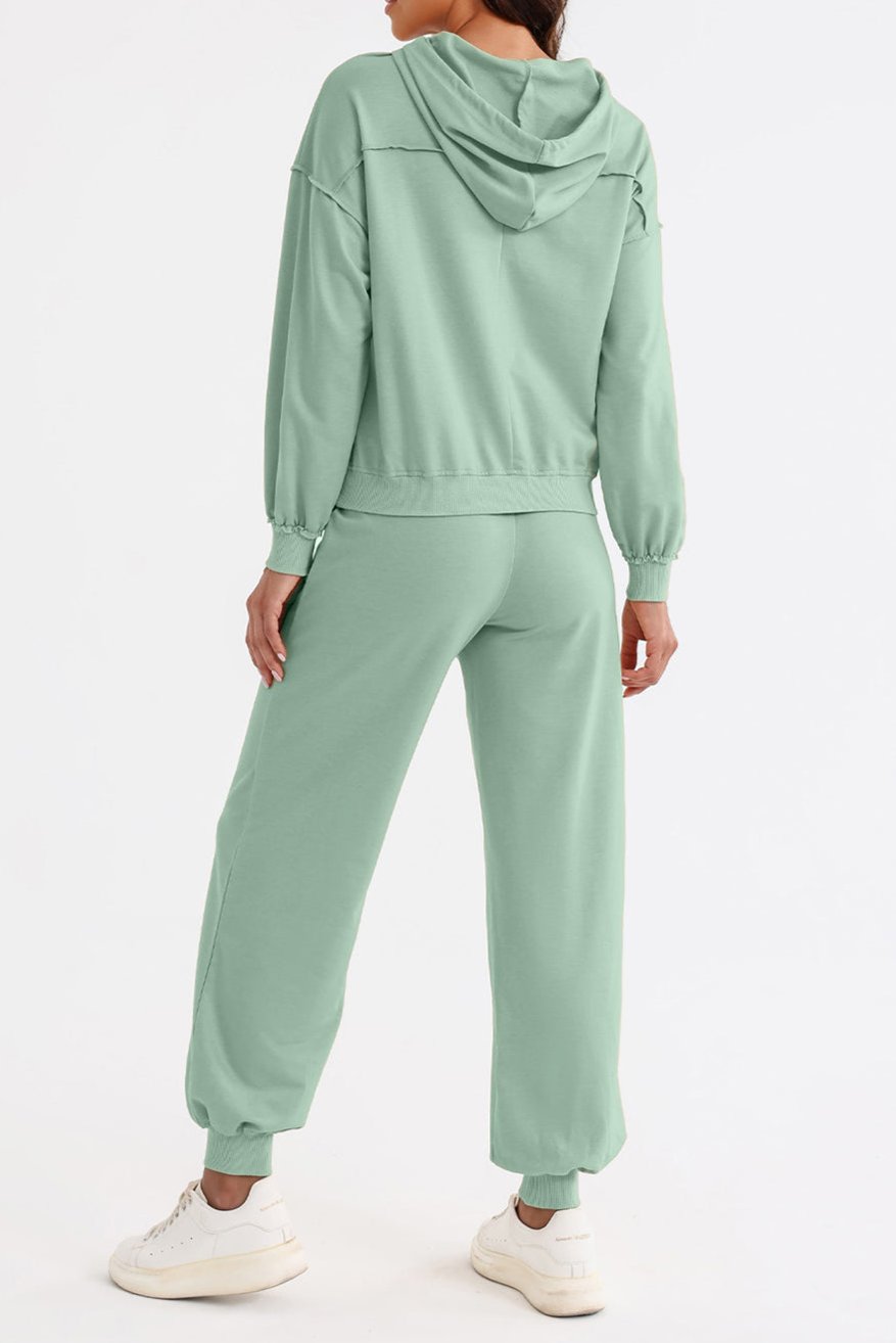 Cutout Hoodie and Joggers Set