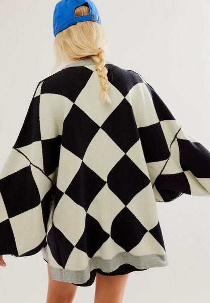 Color Block Cardigan