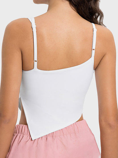 Slit Asymmetrical Active Cami
