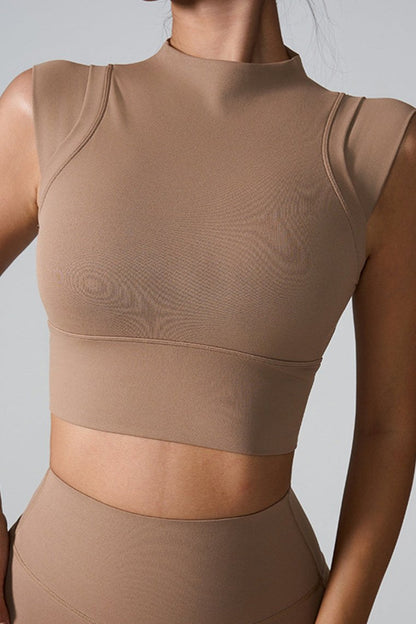 Mock Neck Active Tank